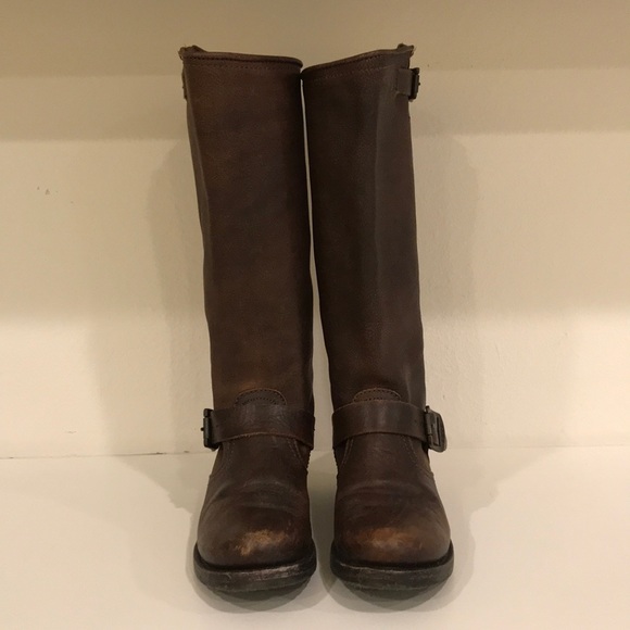 Frye Veronica Slouch boots in Dark Brown size 6.5 - Picture 3 of 5
